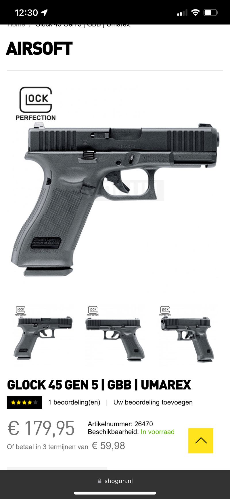 Image 1 for GLOCK 45 GEN 5 | GBB | UMAREX