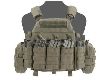 Imagen 2 de Plate Carrier Warrior Assault Systems DCS 5.56  + Cargo Pack with Hydration Compartment Ranger Green