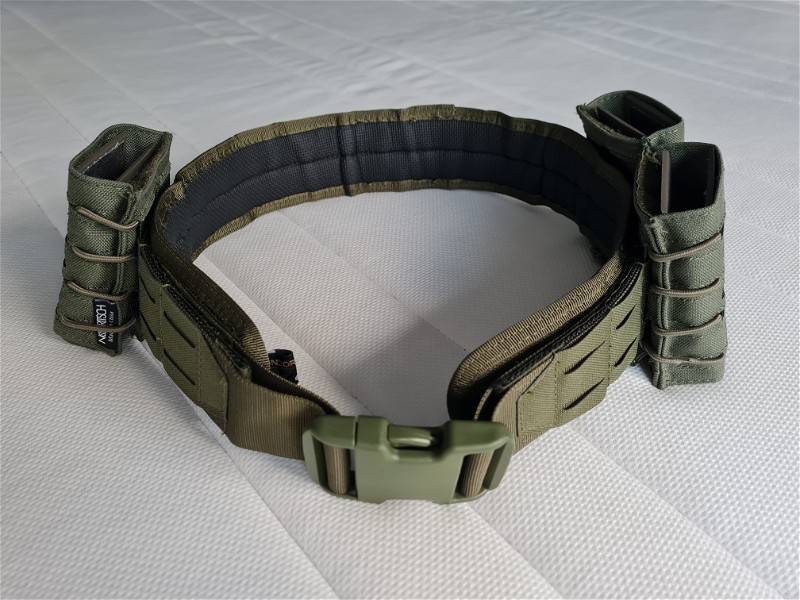 Afbeelding 1 van Condor (slim) Battle Belt OD Green + pouches