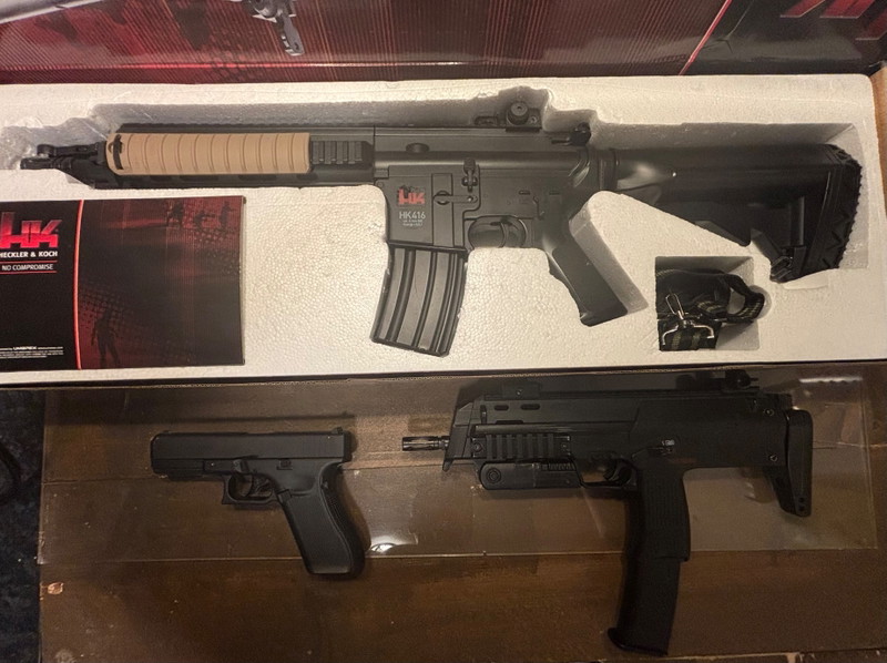 Image 1 for Airsoft Bundle HK416 G17 MP7