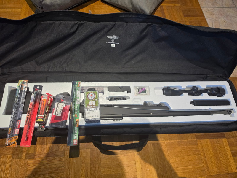 Image 1 for JG Works BAR-10 G-Spec / VSR-10 Sniper Set + Scope + Tas + Upgrades