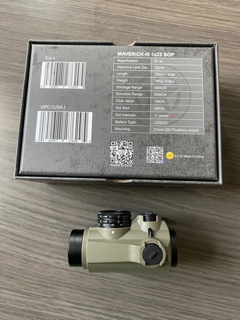 Image 3 pour MAVERICK GEN3 1X22 MIL RED DOT SIGHT - DARK EARTH (VECTOR OPTICS)