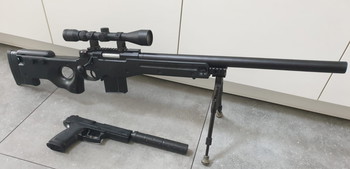 Imagen 7 de L96aws Sniper Black Tokyo Marui  + mk23 nbb