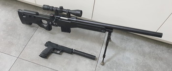Imagen 8 de L96aws Sniper Black Tokyo Marui  + mk23 nbb