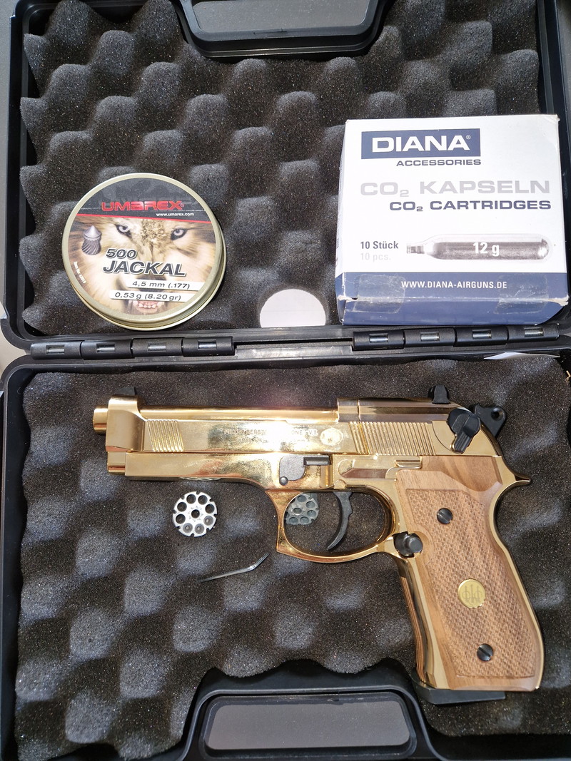 Imagen 1 de Gold beretta 92fs co2  diabolo