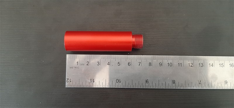 Image 1 for 14mm barrel extension rood 7cm