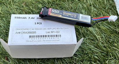 Afbeelding van DragonPro 7.4V 550mah 30C AEP lipo