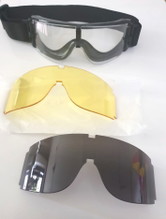 Imagen para airsoft bril met drie kleuren vervangbare vizieren