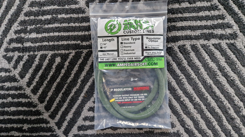 Image 1 for TKA- Amped Airsoft 42 inch HPA Line - US Aansluitingen - OD Green