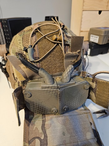 Afbeelding 5 van FMA EXF Bump Helmet (Coyote) Met Multicam cover en anti-fog!