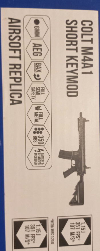 Image 2 pour Colt M4A1 Full Metal AEG Compacte Set  met Vortex Red Dot