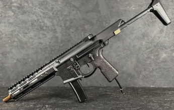 Bild für Tokyo Marui MWS to MP5 Magazine HPA + T1P Dead Drop HPA Grip + 4 curved mp5 magazines (130 bb)