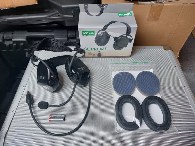 Bild 1 für MSA Sordin Supreme MIL CC aktiver Militär Gehörschützer, Nackenband, Gelkissen.