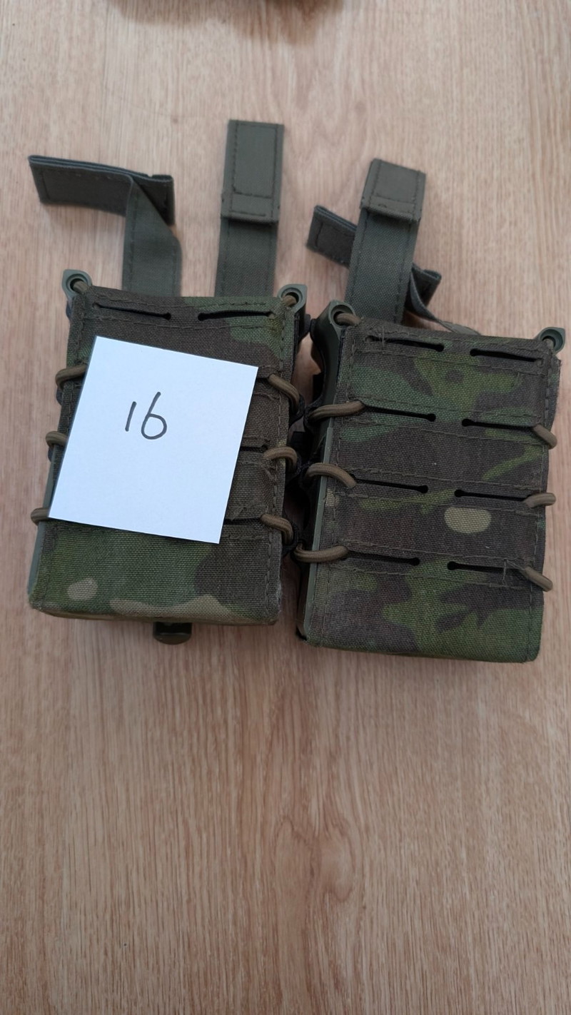 Image 1 for 2x open-top rifle magazine pouch - Multicam