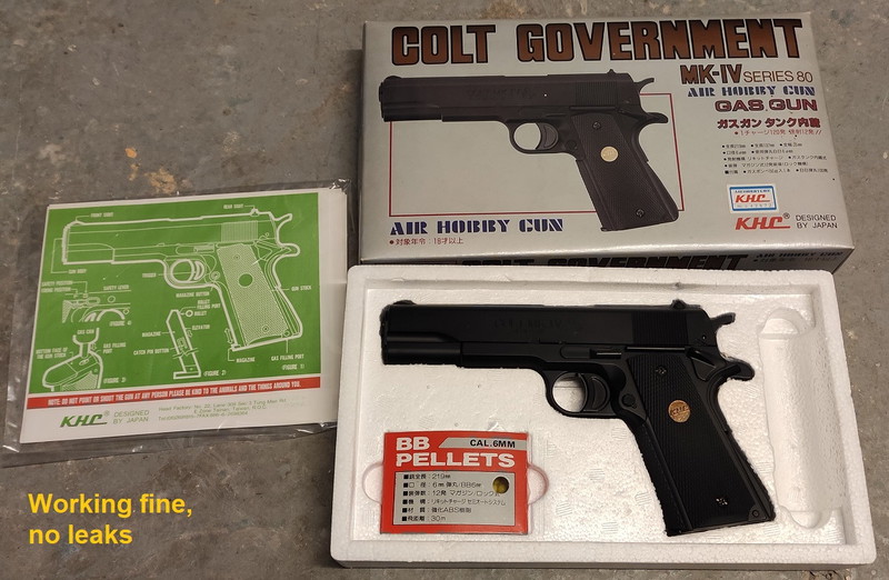 Imagen 1 de KHC Colt Government MKIV Non Blowback (NBB), classic airsoft von / from 1998