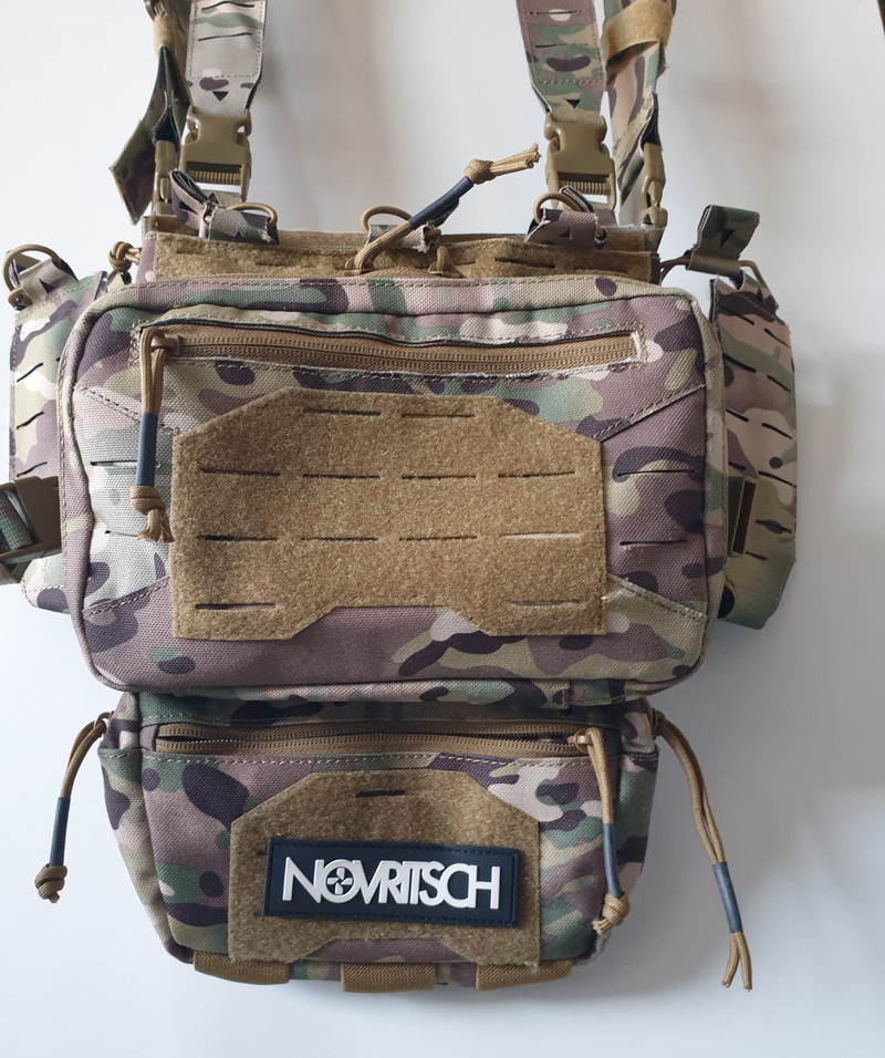 Image 1 pour YAKEDA Tactical Chest Mini Rig Vest with Magazine Pouch Adjustable Detachable Laser-cutting Molle M