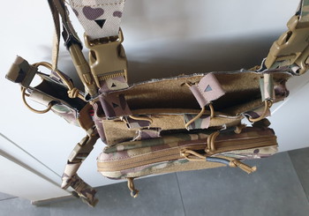 Image 5 pour YAKEDA Tactical Chest Mini Rig Vest with Magazine Pouch Adjustable Detachable Laser-cutting Molle M