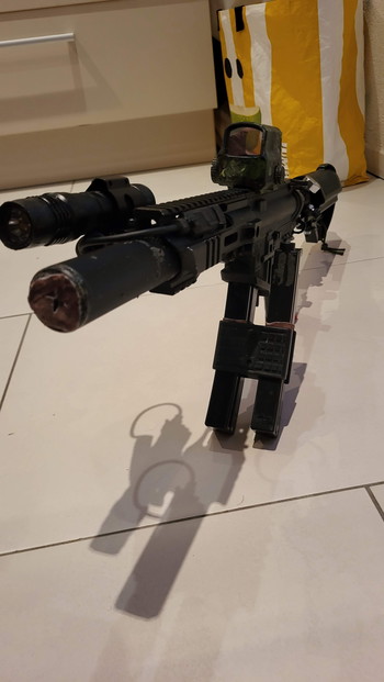 Image 3 for prijs aangepast naar laagste bod: HPA King Arms PDW Shorty met maximale ugrapdes (Wolverine Inferno  Polarstar UGS)