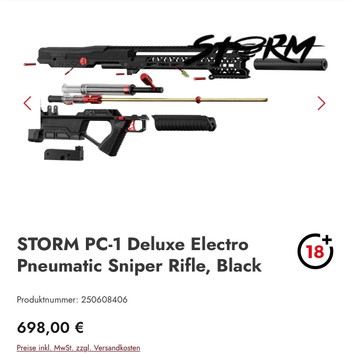 Image 2 for STORM PC-1 Deluxe Electro Pneumatic Sniper Rifle