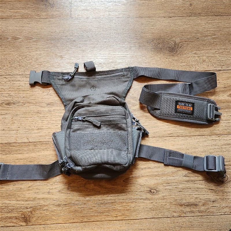 Image 1 for Pentagon Max-S 2.0 Gun Thigh Pouch Grey