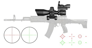 Afbeelding 3 van Scope 2.5-10x4mm met Reflex Red Dot en laser