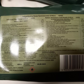Image 3 pour RATION DE COMBAT TYPE MRE / RATION MRE USA