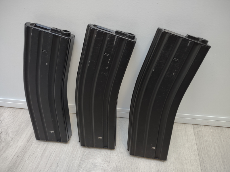 Bild 1 für M4 SERIES LONG HI-CAP MAGAZINE FOR 500 BB`S (BOYI) 3 stuks