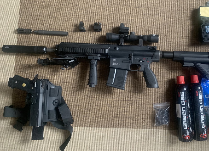 Afbeelding 1 van VFC HK417 GBB + Wei ETech Hi-Capa + Holster