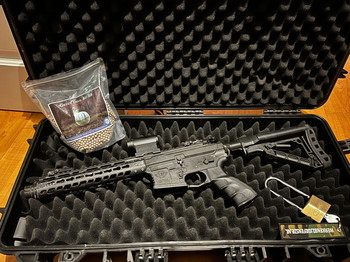 Image 2 pour G&G CM16 Wild Hog 9 inch M4 + M9 + Nuprol Koffer + Accessoires - Zeer Complete Airsoft Set