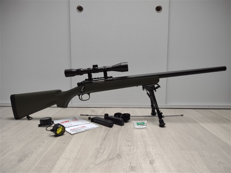 Image 1 pour SW-10 Sniper green met scope en bipod (geüpgrade versie)