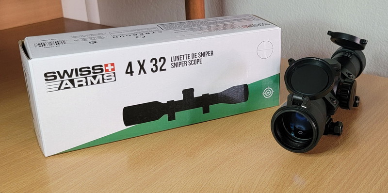 Bild 1 für Swiss Arms Rifle Scope 4x32 Illuminated Reticle