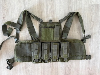 Image 2 for Complete Airsoft Gear Loadout OD Green (Chest Rig + Fast Helmet + Sling & MEER)
