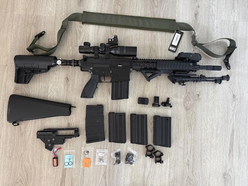 Bild 1 für High-End SR25 HPA DMR met Reaper Gen 2 + Wraith X HPA Stock + Maxx ME Pro Hop-UP & MEER!