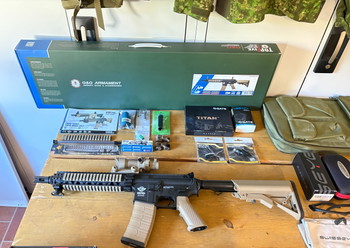 Image 2 pour Komplettset S-AEG G&G CM18 Mod1 - Gate Titan - PenCott Wildwood Gear & Zubehör - Neuwertig