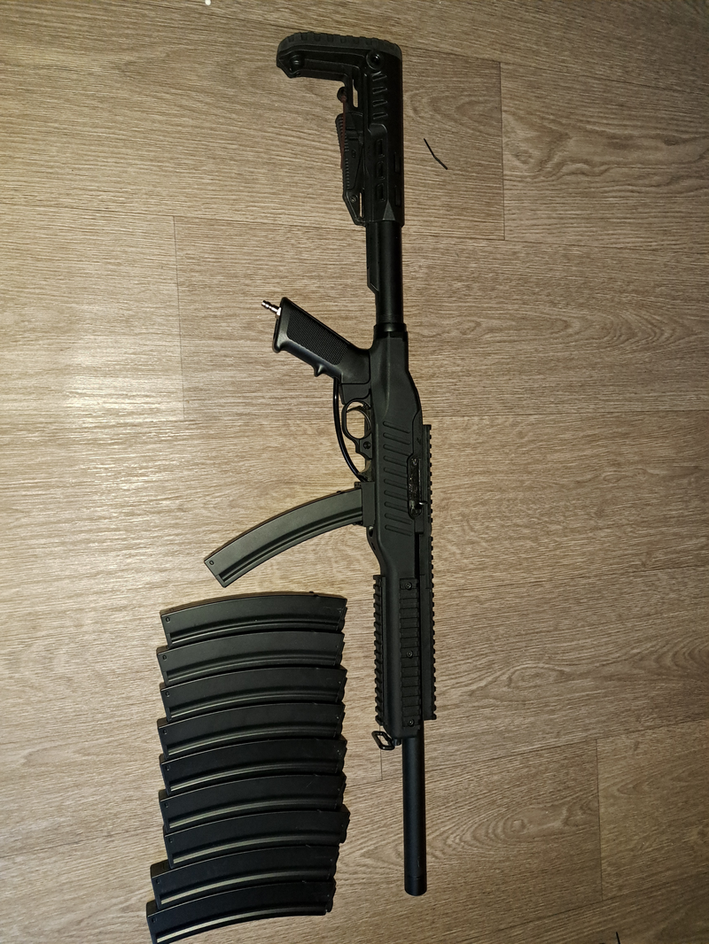 Afbeelding 1 van kc02 met tanuki hpa adapter & 10 cyma midcap magazijnen