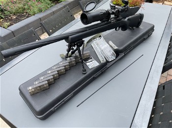 Afbeelding 3 van Novritch ssg24 sniper met scope en accessoires