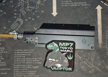Imagen 2 de MP7 Tokio Marui GBB + Aluminium cnc 7075 chassis