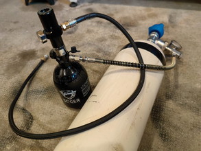 Image pour Bouteille HPA + Ligne US + Régulateur + Bouteille de plongé avec raccord HPA