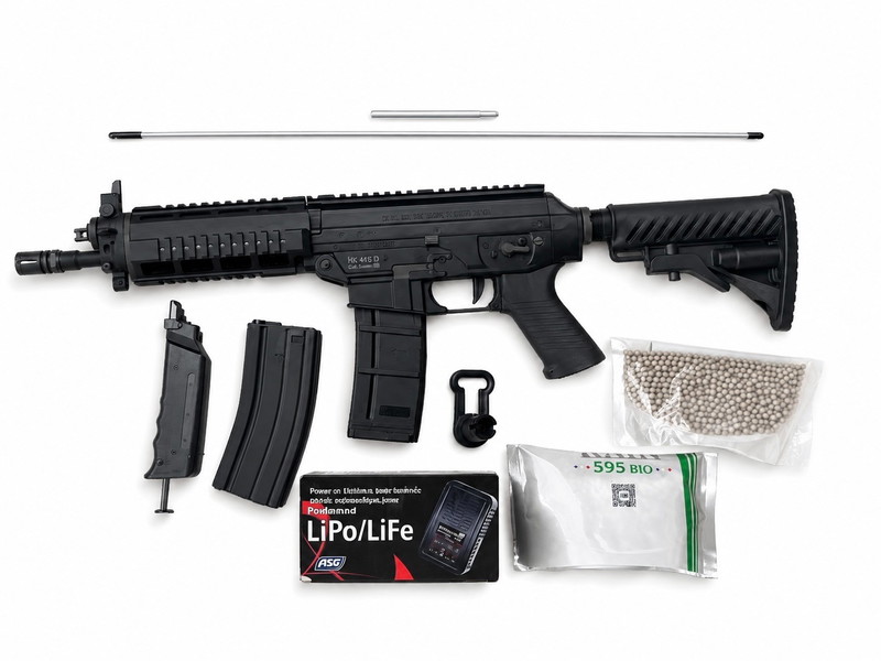 Image 1 for HK416 D AEG airsoft replica + accessoires + draagtas