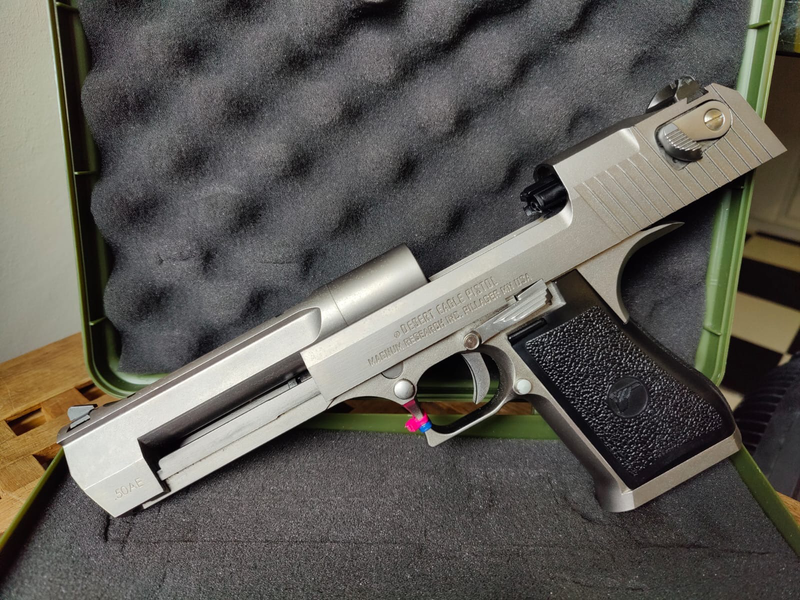 Bild 1 für Desert Eagle .50 AE Silver Full Metal – Cybergun