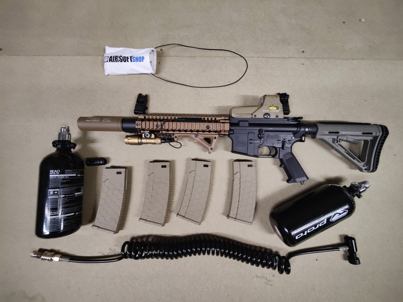 Image 1 for Tippman M4 setup.