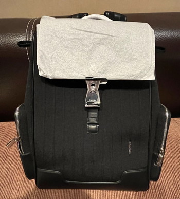 Bild 5 für Rimowa Never Still Canvas Leder Schwarz Klapp Rucksack Größe L
