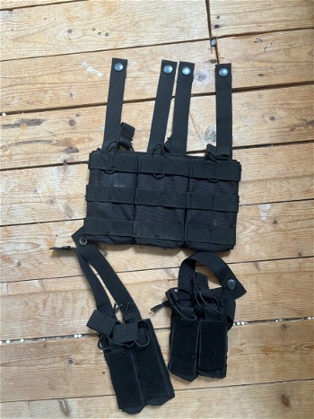 Image 3 pour Zwart vest met pouches