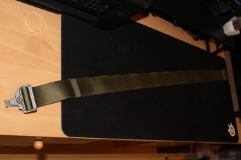 Afbeelding 4 van Tactische stevige belt 5cm breed 125cm lang Olive Drab