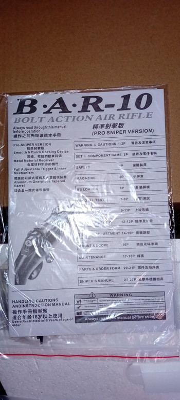 Image 2 for BAR-10 Pro Sniper  Bolt Action  NEUF  dans sa boîte