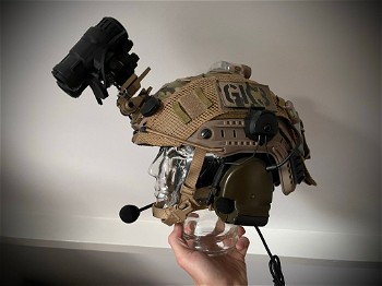 Afbeelding 2 van FMA OpsCore style helm setup (tan/multicam)