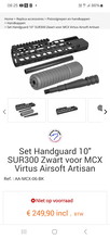 Image for 10" mcx handgaurd en barrel