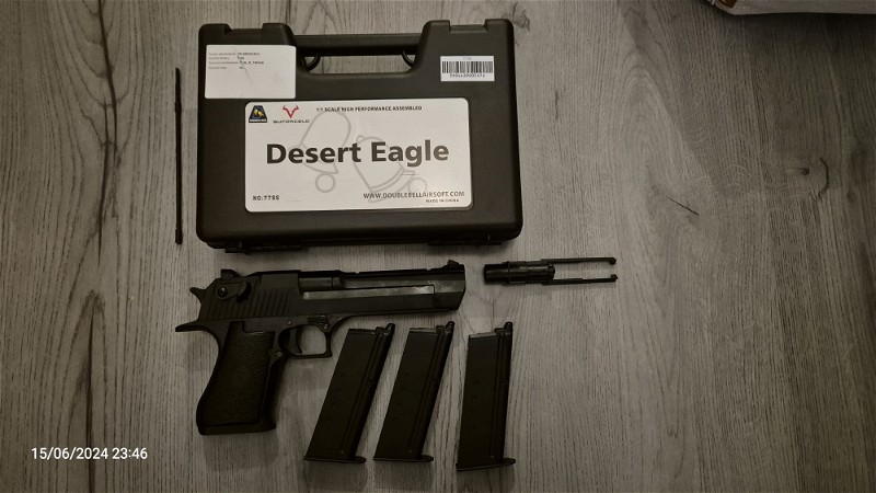 Image 1 pour Double Bell Desert Eagle + 3 magazijnen + koffertje