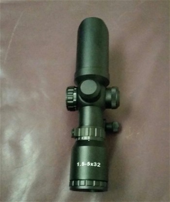 Image 3 for Swiss Arms 1.5-5x32 Compact Illuminated Scope zgan, puntgaaf