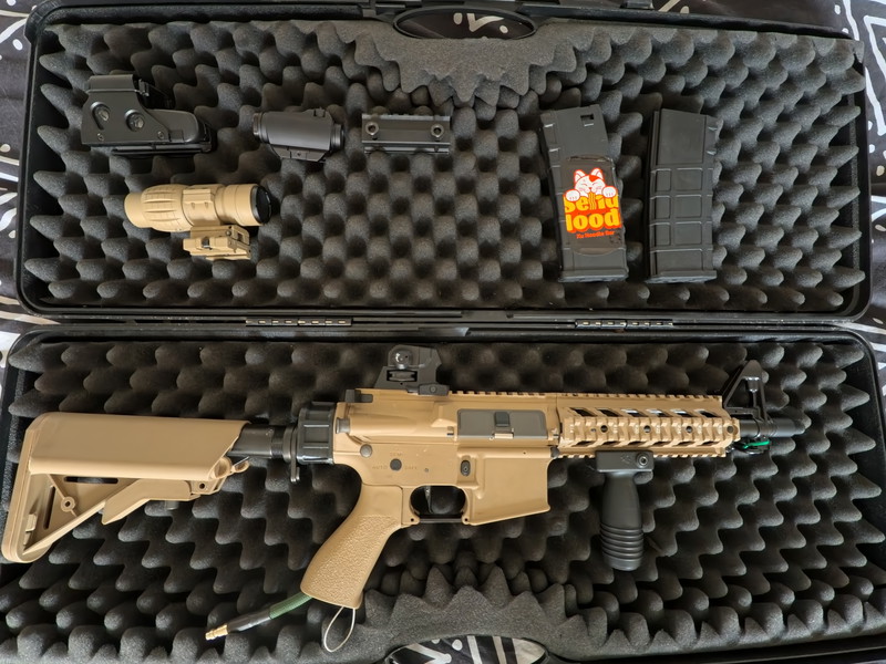 Afbeelding 1 van G&G CM16 Raider tan - HPA - Krythera Semi auto v2